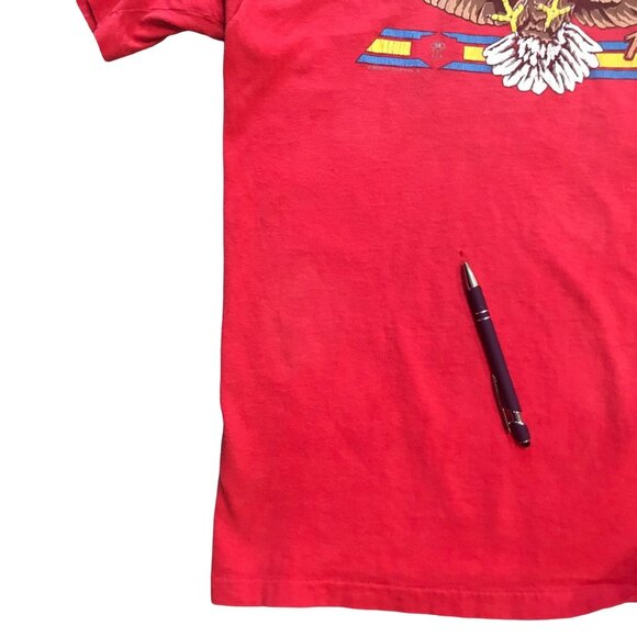 Vintage Harley Davidson JAX FLA Free Spirit Eagle XL Red Michaels Cycle Service - Picture 6 of 10